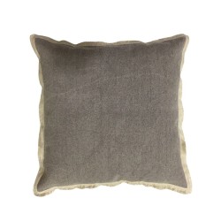 LIBELL 2 ΔΙΑΚΟΣΜΗΤΙΚΟ ΜΑΞΙΛΑΡΙ 45x45cm ΥΦΑΣΜΑ ΓΚΡΙ ΜΠΕΖ