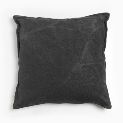 ROCK 1 ΔΙΑΚΟΣΜΗΤΙΚΟ ΜΑΞΙΛΑΡΙ 45x45cm ΥΦΑΣΜΑ ΑΝΘΡΑΚΙ