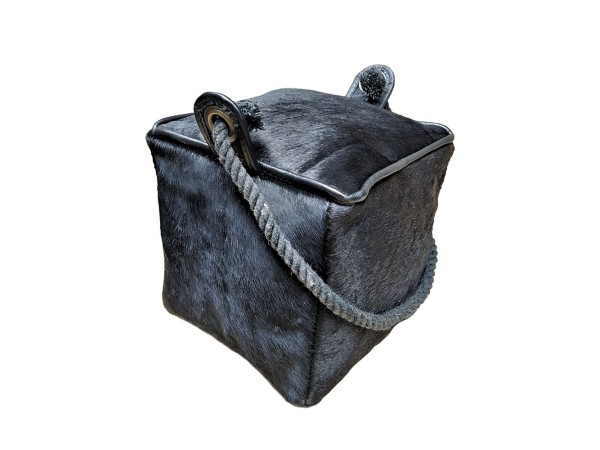 PUERTA ΔΙΑΚΟΣΜΗΤΙΚΟ DOOR STOPPER 15x15x15cm ΔΕΡΜΑ ΜΑΥΡΟ ΒΑΜΒΑΚΙ PUERTA ΔΙΑΚΟΣΜΗΤΙΚΟ DOOR STOPPER 15x15x15cm ΔΕΡΜΑ ΜΑΥΡΟ ΒΑΜΒΑΚΙ