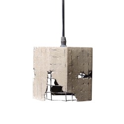 GRID 1 ΦΩΤΙΣΤΙΚΟ ΟΡΟΦΗΣ 13x13x13cm ΤΣΙΜΕΝΤΟ ΜΕΤΑΛΛΟ