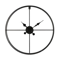 TEMPUS ΡΟΛΟΪ ΤΟΙΧΟΥ 60x60x7cm ΜΕΤΑΛΛΟ ΜΑΥΡΟ
