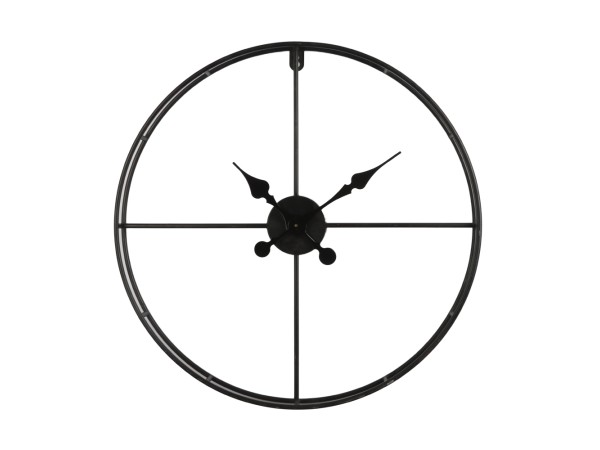 TEMPUS ΡΟΛΟΪ ΤΟΙΧΟΥ 60x60x7cm ΜΕΤΑΛΛΟ ΜΑΥΡΟ TEMPUS ΡΟΛΟΪ ΤΟΙΧΟΥ 60x60x7cm ΜΕΤΑΛΛΟ ΜΑΥΡΟ
