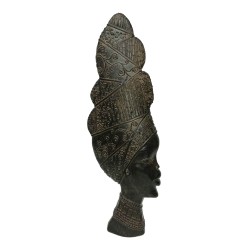 JABARI ΔΙΑΚΟΣΜΗΤΙΚΗ ΦΙΓΟΥΡΑ 15x5x42cm POLYRESIN ΜΑΥΡΟ ΚΑΦΕ