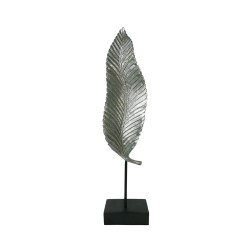 UMI ΔΙΑΚΟΣΜΗΤΙΚΟ TOTEM 13x9x57cm POLYRESIN ΑΣΗΜΙ ΜΑΥΡΟ ΜΕΤΑΛΛΟ