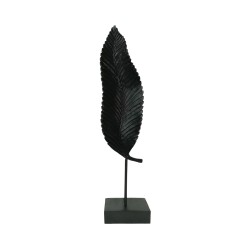 UMI ΔΙΑΚΟΣΜΗΤΙΚΟ TOTEM 13x9x57cm POLYRESIN ΜΑΥΡΟ ΜΕΤΑΛΛΟ
