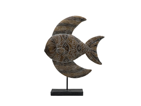 GOURAMI ΔΙΑΚΟΣΜΗΤΙΚΟ ΨΑΡΙ 26x6x33cm POLYRESIN ΚΑΦΕ GOURAMI ΔΙΑΚΟΣΜΗΤΙΚΟ ΨΑΡΙ 26x6x33cm POLYRESIN ΚΑΦΕ