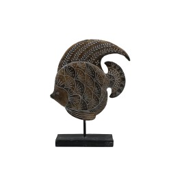 GOURAMI ΔΙΑΚΟΣΜΗΤΙΚΟ ΨΑΡΙ 19x6x25cm POLYRESIN ΚΑΦΕ