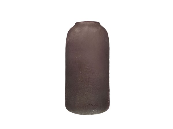 BERRY ΒΑΖΟ 12x12x25cm ΓΥΑΛΙ ΚΟΚΚΙΝΟ