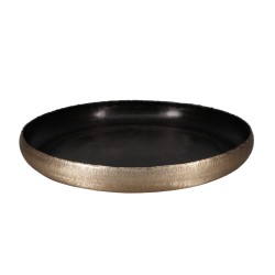 MARGO 2 ΜΠΩΛ ΔΙΑΚΟΣΜΗΣΗΣ 44x44x6cm ΑΛΟΥΜΙΝΙΟ ΧΡΥΣΟ SMOKE BLACK