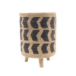 INKA ΚΑΣΠΩ 19x19x27cm POLYRESIN ΦΥΣΙΚΟ ΜΑΥΡΟ