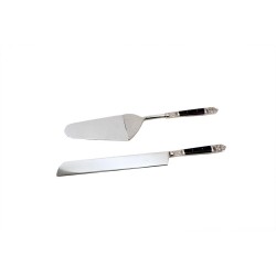 ROYAL SET ΣΕΡΒΙΡΙΣΜΑΤΟΣ ΓΛΥΚΟΥ 29x6x2cm ΑΤΣΑΛΙ ΜΑΥΡΟ RESIN
