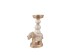 ELEPHAS 1 ΚΗΡΟΠΗΓΙΟ 15x9x28cm POLYRESIN ΧΡΥΣΟ ΛΕΥΚΟ
