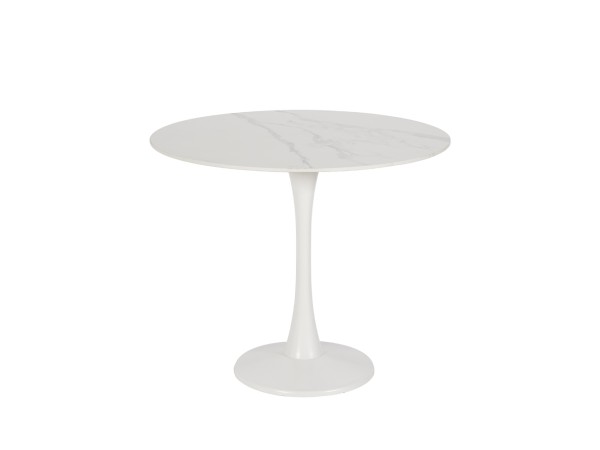 ICE ΤΡΑΠΕΖΙ ΡΟΤΟΝΤΑ ΑΣΠΡΟ 90x90x75cm ICE ΤΡΑΠΕΖΙ ΡΟΤΟΝΤΑ ΑΣΠΡΟ 90x90x75cm