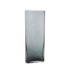 GRAVIR GREY ΒΑΖΟ 16x12x44cm ΓΥΑΛΙ ΓΚΡΙ