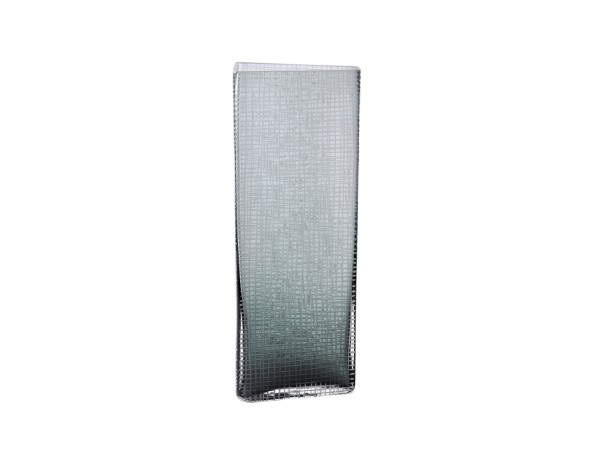 GRAVIR GREY ΒΑΖΟ 16x12x44cm ΓΥΑΛΙ ΓΚΡΙ