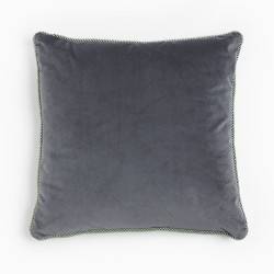 SOLID ΔΙΑΚΟΣΜΗΤΙΚΟ ΜΑΞΙΛΑΡΙ 50x50cm ΒΕΛΟΥΔΟ ΓΚΡΙ