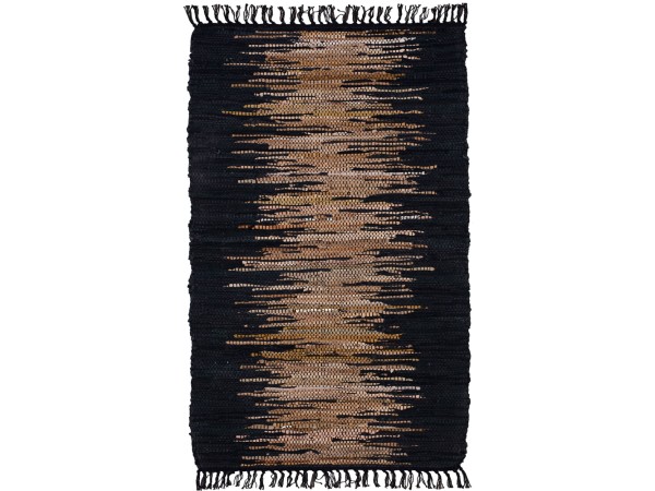 TERRA ΧΑΛΑΚΙ 60x90cm ΔΕΡΜΑ ΜΑΥΡΟ ΜΠΕΖ
