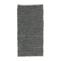 ROMBO ΧΑΛΙ ΔΙΑΔΡΟΜΟΥ 70x150cm ΔΕΡΜΑ ΜΑΥΡΟ ΜΠΕΖ