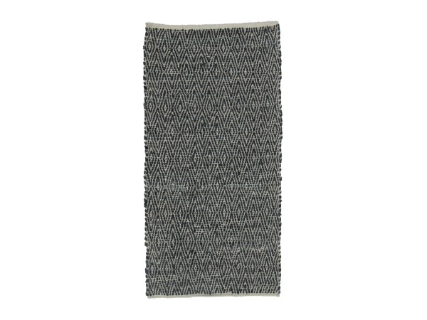 ROMBO ΧΑΛΙ ΔΙΑΔΡΟΜΟΥ 70x150cm ΔΕΡΜΑ ΜΑΥΡΟ ΜΠΕΖ ROMBO ΧΑΛΙ ΔΙΑΔΡΟΜΟΥ 70x150cm ΔΕΡΜΑ ΜΑΥΡΟ ΜΠΕΖ