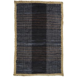 DARK ΧΑΛΑΚΙ 60x90cm ΔΕΡΜΑ ΜΑΥΡΟ ΜΠΕΖ ΓΙΟΥΤΑ