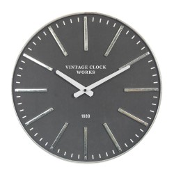 FLEK ΡΟΛΟΪ ΤΟΙΧΟΥ 40x40x5cm MDF ΜΑΥΡΟ ΛΕΥΚΟ