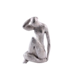 POZA 2 ΔΙΑΚΟΣΜΗΤΙΚΗ ΦΙΓΟΥΡΑ 14x10x21cm POLYRESIN ΑΣΗΜΙ