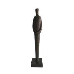 HUMAN A ΔΙΑΚΟΣΜΗΤΙΚΗ ΦΙΓΟΥΡΑ 10x10x46cm POLYRESIN ΚΑΦΕ