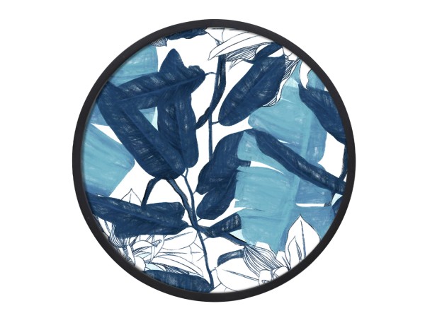 BLU ROUND ΠΙΝΑΚΑΣ ΔΙΑΚΟΣΜΗΣΗΣ 60x60x4cm ΚΑΜΒΑΣ ΜΠΛΕ ΛΕΥΚΟ ΞΥΛΟ ΜΑΥΡΟ BLU ROUND ΠΙΝΑΚΑΣ ΔΙΑΚΟΣΜΗΣΗΣ 60x60x4cm ΚΑΜΒΑΣ ΜΠΛΕ ΛΕΥΚΟ ΞΥΛΟ ΜΑΥΡΟ