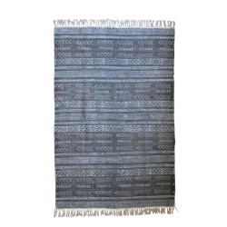 TECCATI DARK ΧΑΛΙ 120x190cm ΒΑΜΒΑΚΙ ΜΑΥΡΟ