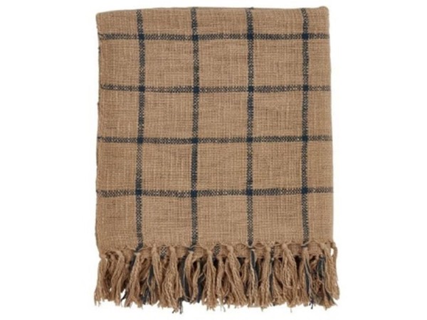 SAND ΡΙΧΤΑΡΙ ΔΙΑΚΟΣΜΗΤΙΚΟ 130x170cm ΒΑΜΒΑΚΙ CARAMEL ΜΑΥΡΟ POLYESTER