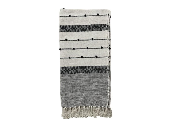SAND ΡΙΧΤΑΡΙ ΔΙΑΚΟΣΜΗΤΙΚΟ 125x150cm ΒΑΜΒΑΚΙ ΛΕΥΚΟ ΜΑΥΡΟ