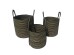 YIRMI ΚΑΛΑΘΙ SET 3ΤΜΧ 40x40x40cm ΓΙΟΥΤΑ ΦΥΣΙΚΟ ΜΑΥΡΟ YIRMI ΚΑΛΑΘΙ SET 3ΤΜΧ 40x40x40cm ΓΙΟΥΤΑ ΦΥΣΙΚΟ ΜΑΥΡΟ
