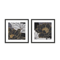 FIGERES ΠΙΝΑΚΑΣ 50x50x2cm MDF ΠΟΛΥΧΡΩΜΟ ΧΑΡΤΙ ΜΑΥΡΟ