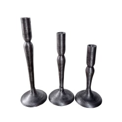 DEMEK ΚΗΡΟΠΗΓΙΟ SET 3ΤΜΧ 10x10x31cm ΑΛΟΥΜΙΝΙΟ ΑΣΗΜΙ ΑΝΤΙΚΕ