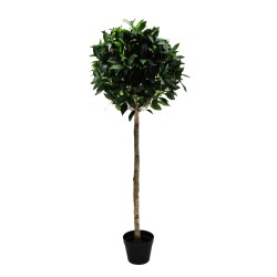 BAY ΔΕΝΤΡΟ ΤΕΧΝΗΤΟ ΣΕ ΓΛΑΣΤΡΑ 125cm POLYESTER ΠΡΑΣΙΝΟ PE/PP