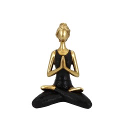 VASANTA ΔΙΑΚΟΣΜΗΤΙΚΗ ΦΙΓΟΥΡΑ 14x9x19cm POLYRESIN ΧΡΥΣΟ ΜΑΥΡΟ