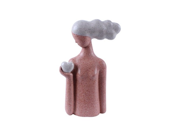 CHEVEU PINK 2 ΔΙΑΚΟΣΜΗΤΙΚΗ ΦΙΓΟΥΡΑ 16x7x29cm POLYRESIN TERRACOTTA ΓΚΡΙ CHEVEU PINK 2 ΔΙΑΚΟΣΜΗΤΙΚΗ ΦΙΓΟΥΡΑ 16x7x29cm POLYRESIN TERRACOTTA ΓΚΡΙ