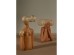 CHEVEU PINK 3 ΔΙΑΚΟΣΜΗΤΙΚΗ ΦΙΓΟΥΡΑ 19x10x21cm POLYRESIN TERRACOTTA ΓΚΡΙ