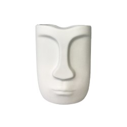 BARIK WHITE ΚΑΣΠΩ 13x11x17cm POLYRESIN ΛΕΥΚΟ