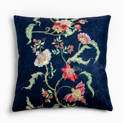 FLORES ΔΙΑΚΟΣΜΗΤΙΚΟ ΜΑΞΙΛΑΡΙ 45x45cm CHENILLE ΠΟΛΥΧΡΩΜΟ