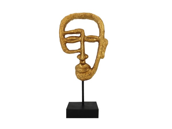 ACT GOLD ΔΙΑΚΟΣΜΗΤΙΚΟ TOTEM 15x7x32cm POLYRESIN ΧΡΥΣΟ ΜΑΥΡΟ