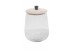 ACTIA ΔΟΧΕΙΟ ΑΠΟΘΗΚΕΥΣΗΣ ΜΕ ΚΑΠΑΚΙ 18x18x26cm ΓΥΑΛΙ WHITE WASHED ΞΥΛΟ