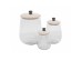 ACTIA ΔΟΧΕΙΟ ΑΠΟΘΗΚΕΥΣΗΣ ΜΕ ΚΑΠΑΚΙ 18x18x26cm ΓΥΑΛΙ WHITE WASHED ΞΥΛΟ