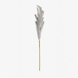 FEDER SINGLE ΚΛΑΔΙ ΤΕΧΝΗΤΟ ΜΕ ΦΤΕΡΑ 110cm POLYESTER ΓΚΡΙ