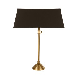 LANG ΦΩΤΙΣΤΙΚΟ ΕΠΙΤΡΑΠΕΖΙΟ 60x20x86cm ΑΛΟΥΜΙΝΙΟ ΧΡΥΣΟ ΑΝΤΙΚΕ ΜΑΥΡΟ ΥΦΑΣΜΑ
