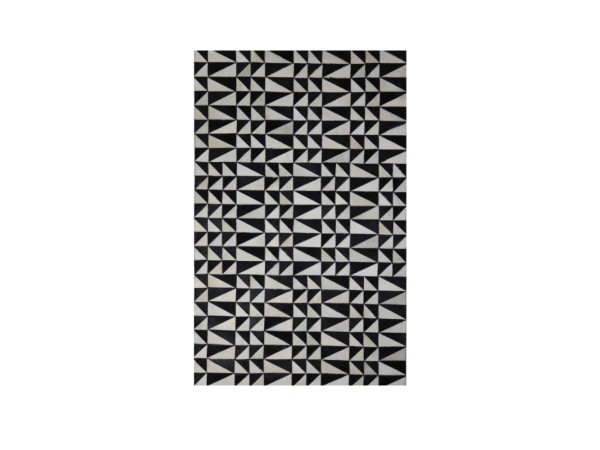 BLACK : WHITE ΧΑΛΙ ΣΑΛΟΝΙΟΥ 120x200cm ΔΕΡΜΑ ΜΑΥΡΟ ΛΕΥΚΟ ΜΑΛΛΙΝΟ BLACK : WHITE ΧΑΛΙ ΣΑΛΟΝΙΟΥ 120x200cm ΔΕΡΜΑ ΜΑΥΡΟ ΛΕΥΚΟ ΜΑΛΛΙΝΟ