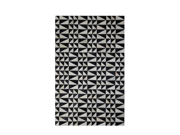 BLACK : WHITE ΧΑΛΙ ΣΑΛΟΝΙΟΥ 170x240cm ΔΕΡΜΑ ΜΑΥΡΟ ΛΕΥΚΟ ΜΑΛΛΙΝΟ BLACK : WHITE ΧΑΛΙ ΣΑΛΟΝΙΟΥ 170x240cm ΔΕΡΜΑ ΜΑΥΡΟ ΛΕΥΚΟ ΜΑΛΛΙΝΟ