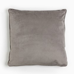SIMPLY FRANCO ΔΙΑΚΟΣΜΗΤΙΚΟ ΜΑΞΙΛΑΡΙ 45x45cm ΒΕΛΟΥΔΟ ΓΚΡΙ