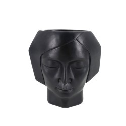 VISO 1 ΚΑΣΠΩ 17x9x18cm POLYRESIN ΜΑΥΡΟ
