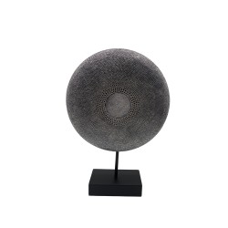 SKIVA ΔΙΑΚΟΣΜΗΤΙΚΟ TOTEM 25x7x36cm POLYRESIN ΑΣΗΜΙ ΑΝΤΙΚΕ